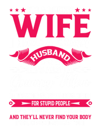 I'm A Lucky Wife I Have A Husband Funny Family Humor Wife Cute Gift Short Acrylic Beanie