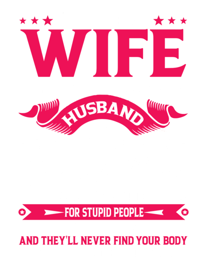 I'm A Lucky Wife I Have A Husband Funny Family Humor Wife Cute Gift Short Acrylic Beanie