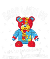 Cute Autism Teddy Bear boy Autism Awareness Month Puzzle T-Shirt