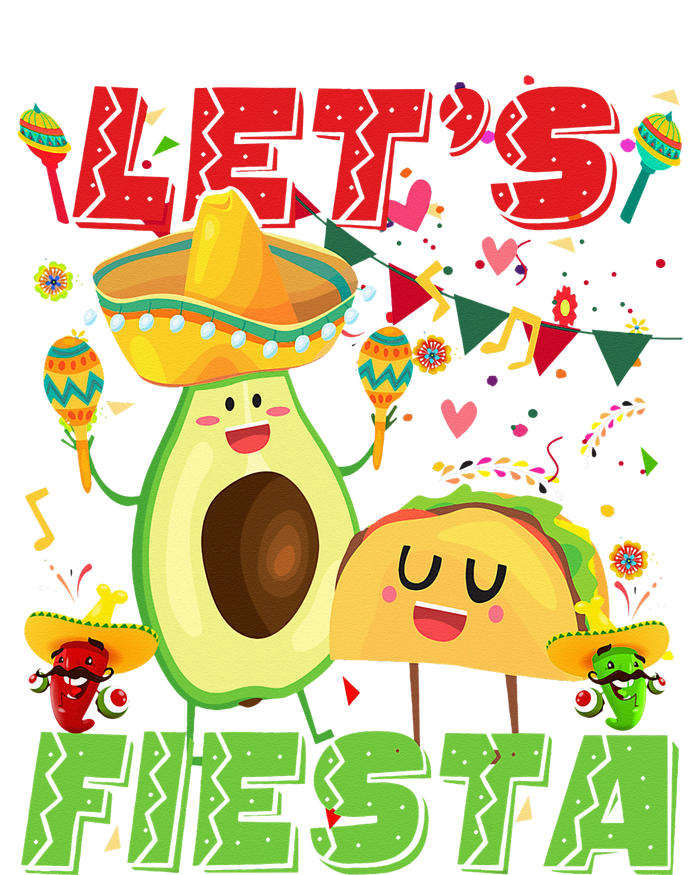 Let's Fiesta Avocado And Tacos Cinco De Mayo Mexican Party T-Shirt