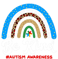 Be Kind Autism Awareness Pattern Rainbow Kids Hoodie