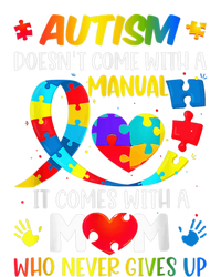 Autism Mom Doesn't Come With A Manual Wo Autism Awareness Women's Long Sleeve Flannel Pajama Set 