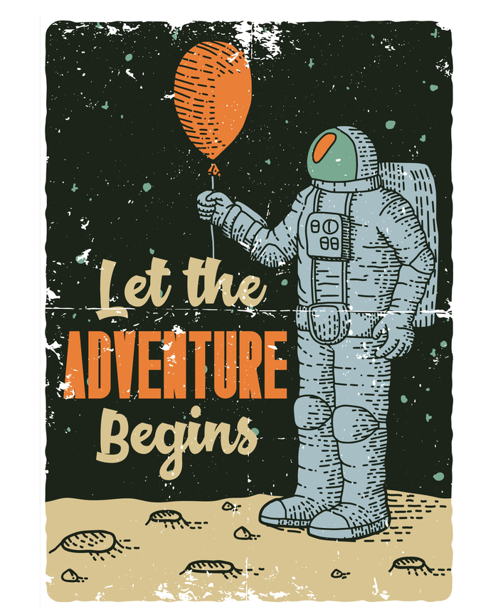 Astronaut Let The Adventure Begins T-Shirt