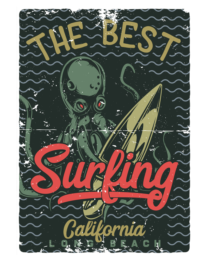 The Best Surfing California Long Beach Kids Sweatshirt