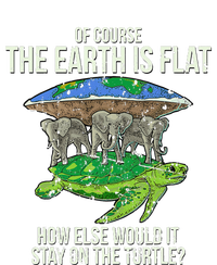 Flat Earth Society Turtle Elephants  Gift Tall Hoodie