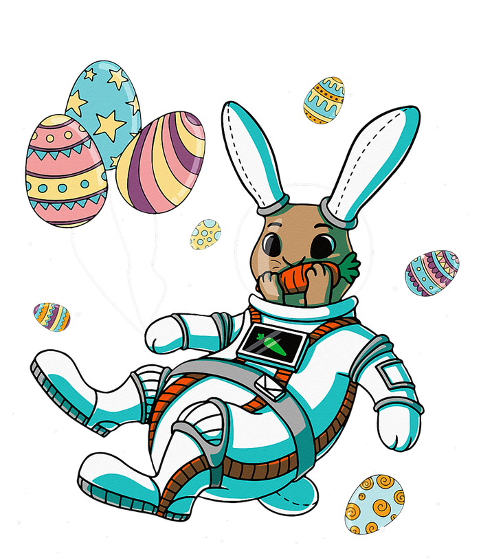 Astronaut Bunny Rabbit Planet Egg Easter Day T-Shirt