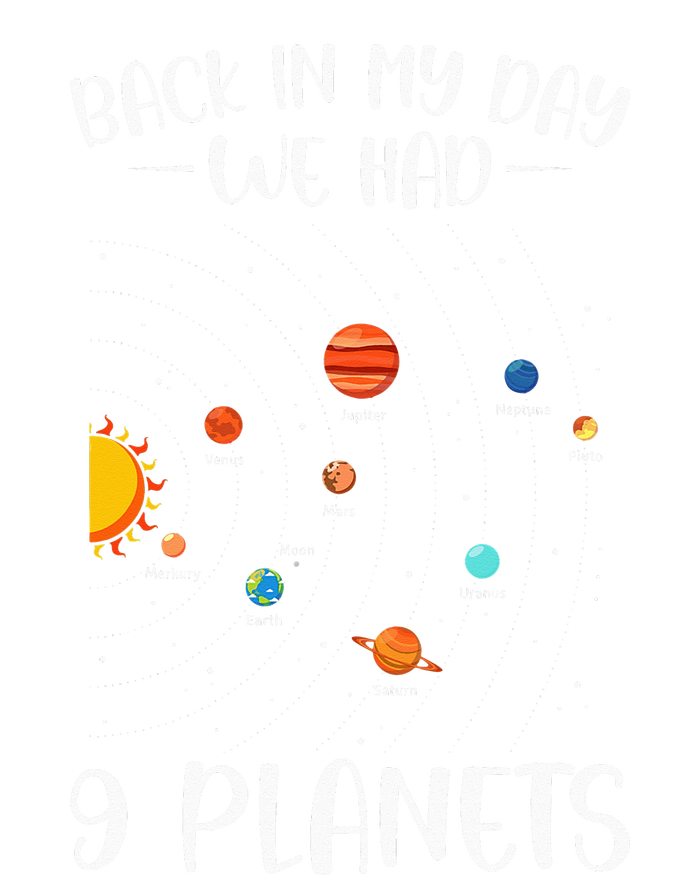 Back In My Day We Had Nine Planets Designs For Scientist Youth Performance Sprint T-Shirt