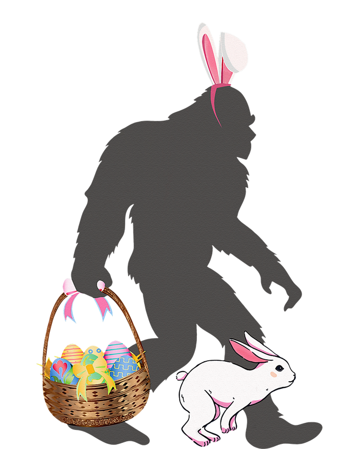 Funny Bigfoot with Easter Basket Bunny Rabbit Easter Bigfoot Daily Commute Backpack