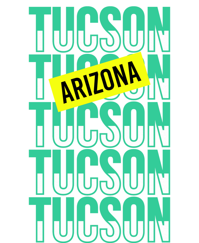 Tucson Arizona Repeat Logo Yupoong Adult 5-Panel Trucker Hat