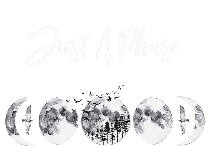 Just A Phase Moon Cycle Phases Of The Moon Astronomy Design Sweatshirt Cinch Pack Bag