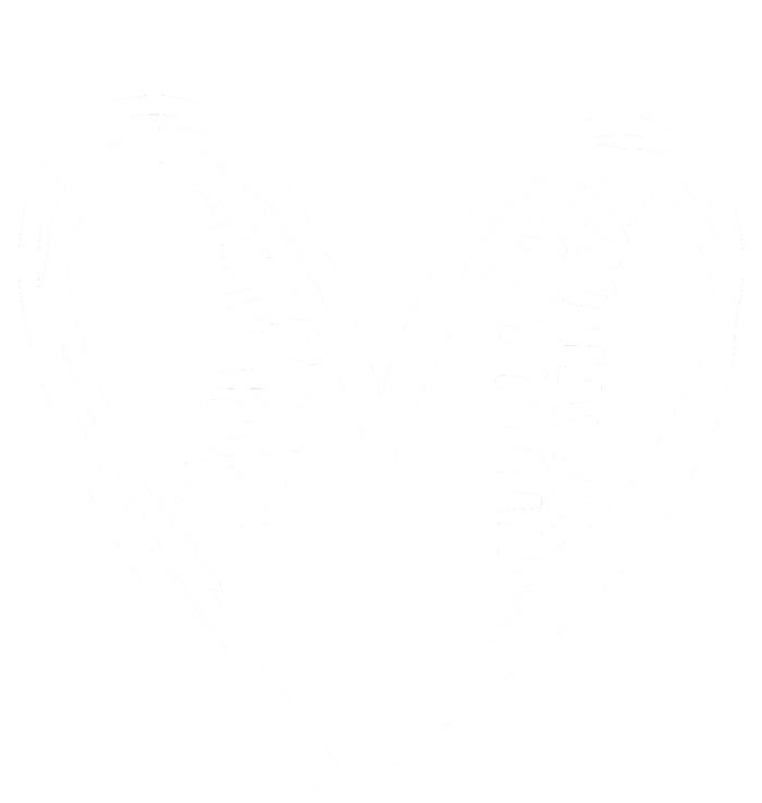 Teens Cute Outlined Baseball Softball Heart Love PosiCharge Competitor Tank