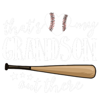 That's My Grandson Out There Gift Baseball Grandma 7 Panel Mesh Trucker Snapback Hat