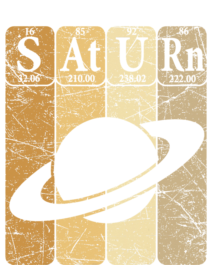 Saturn Periodic Table Elements Saturn Planet Space Nerd Women's T-Shirt