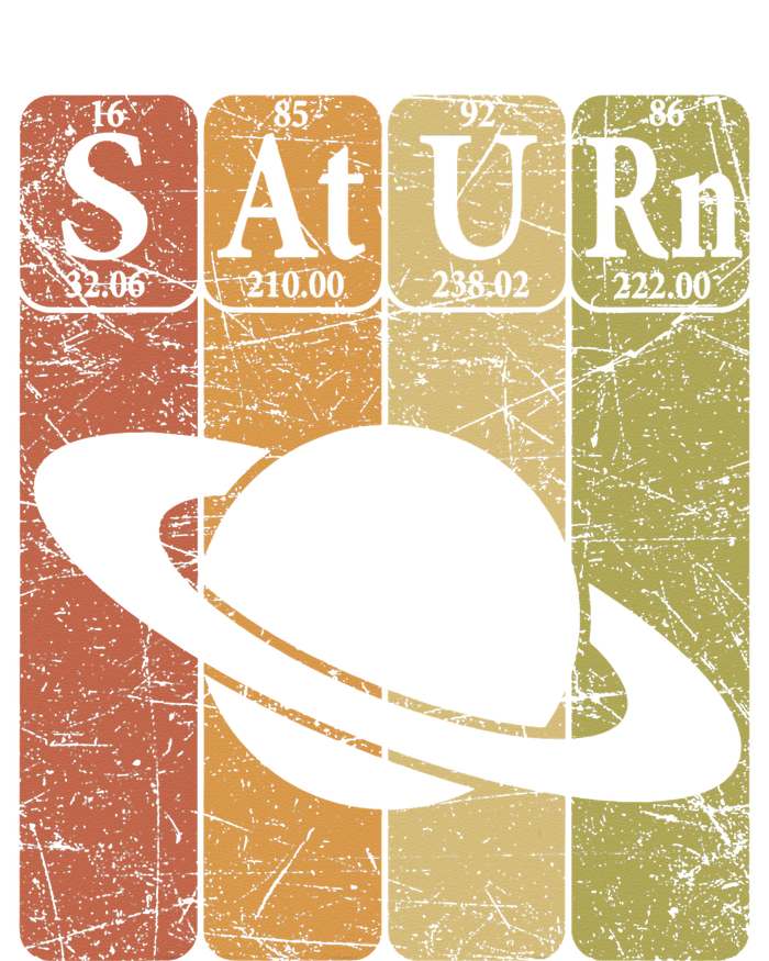 Periodic Table Elements Saturn Planet Space Nerd Snapback Five-Panel Rope Hat