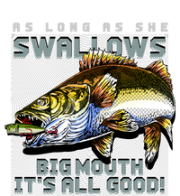 Funny Big Mouth Bass Swallows 7-Panel Snapback Hat