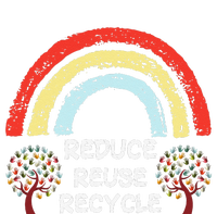 Rainbow Reduce Reuse Recycle Love The Earth Tree Environment T-Shirt