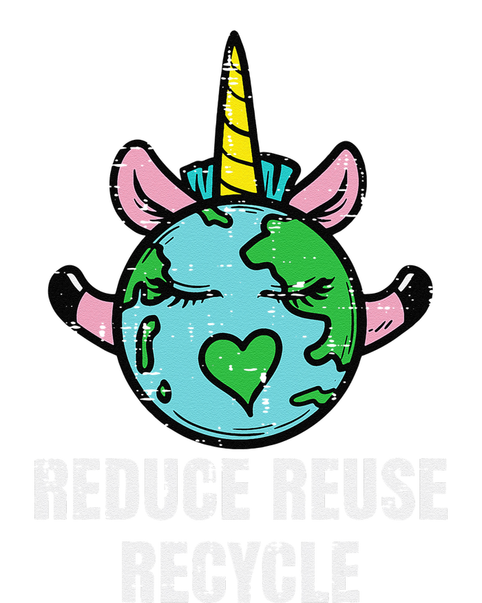 Reduce Reuse Recycle Unicorn Earth Day Environment Sustainable Beanie