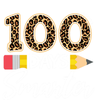 Leopard 100 Days Smarter Teacher Student 100th Day Of School Gift Women's T-Shirt