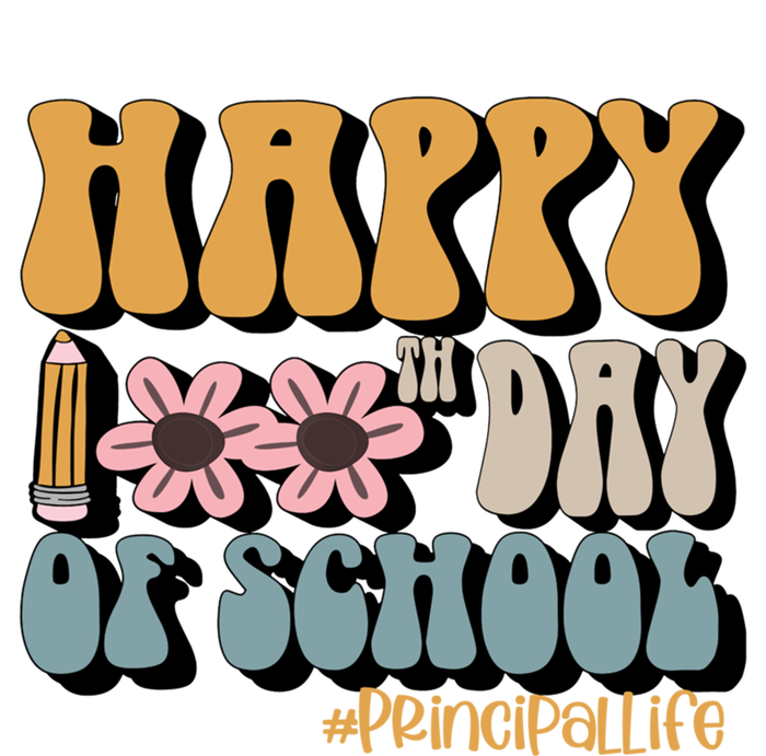 Principal Life Happy 100th Day Of School Meaningful Gift T-Shirt