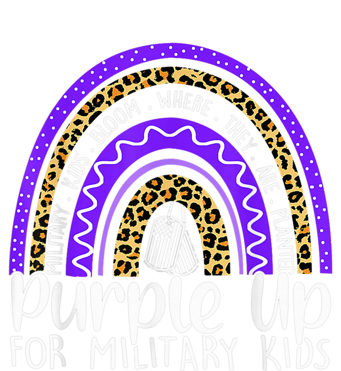 Purple Up For Military Kid Cool Month Of The Military Child High Crown Mesh Back Trucker Hat