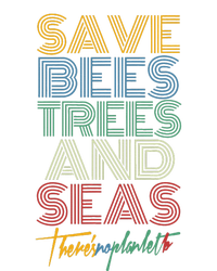 Save Bees Trees Seas Climate Change Earth Day Softstyle Adult Sport Polo