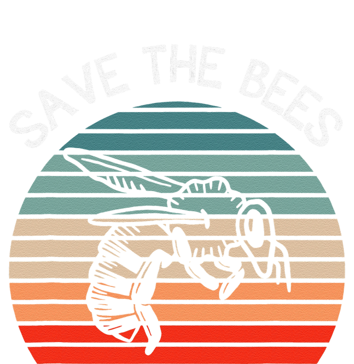 Save The Bees Retro Vintage Climate Change Earth Day Gift Softstyle Adult Sport Polo