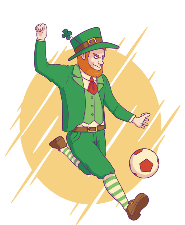 Leprechaun Playing Football St Patrick's Day Holiday Sport Gift Bumper Sticker