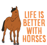 Life Is Better With Horses Funny Horseback Riding Gift Premium Hoodie