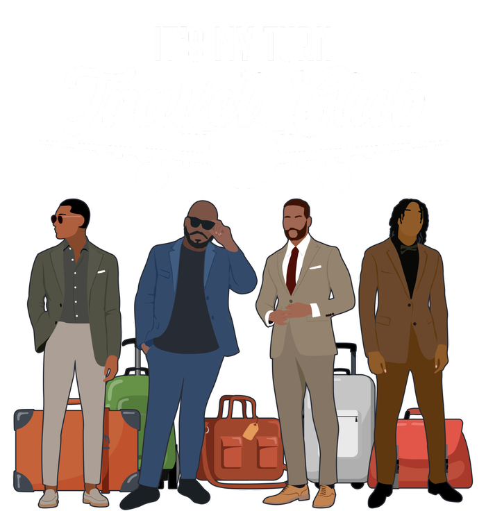 It's My Turn Travel Club Traveling Black African American Men Softstyle Adult Sport Polo