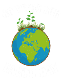 Go Vegan For Earth Day Vegan Day Veggie Vegetable Vegetarian Gift Tall Sweatshirt