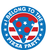 I Belong To The Pizza Party Funny Independence Day Gift Cute Gift Ladies Long Sleeve Shirt