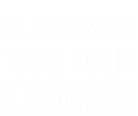 Be Stronger Than Your Excuses Funny Fitness Statet Gift Coaster