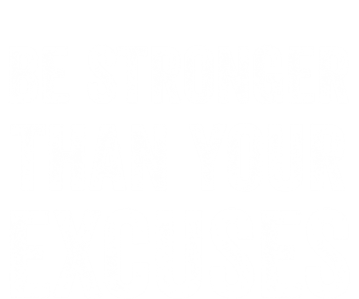 Be Stronger Than Your Excuses Funny Fitness Statet Gift Coaster