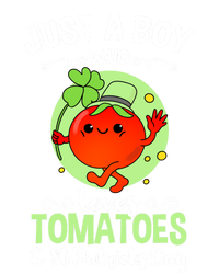 Just A Who Loves Tomatoes And St Patricks Day Vegetable Gift Women's V-Neck T-Shirt