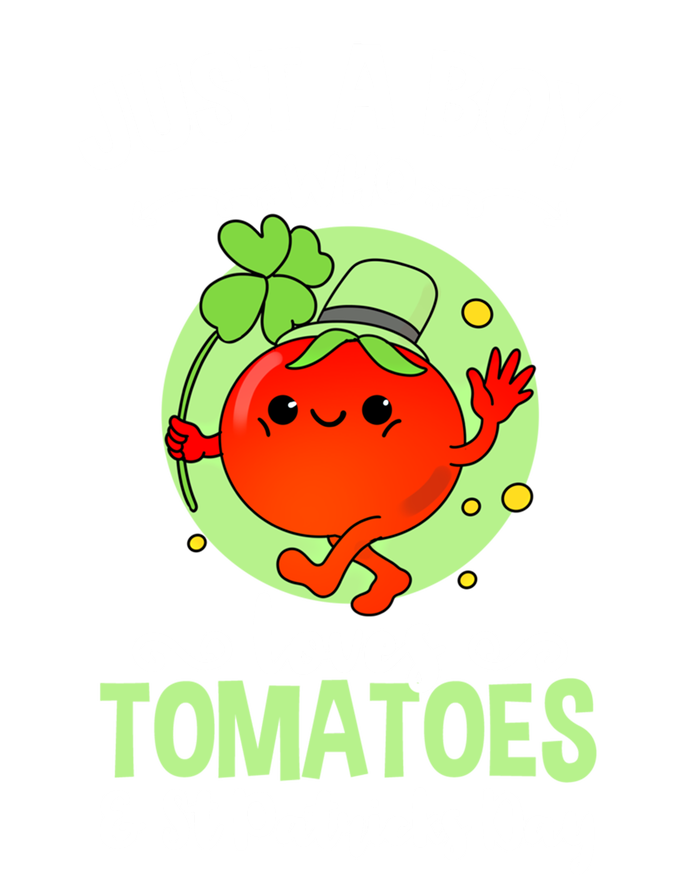 Just A Who Loves Tomatoes And St Patricks Day Vegetable Gift Women's V-Neck T-Shirt