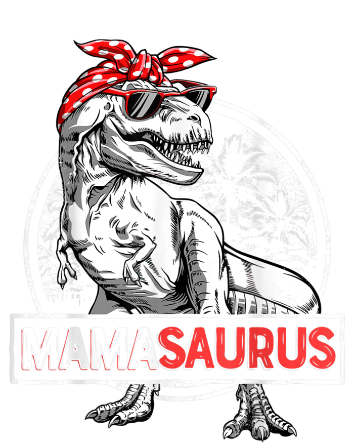 Mamasaurus T Rex Dinosaur Funny Mama Saurus Mother's Family 7-Panel Snapback Hat