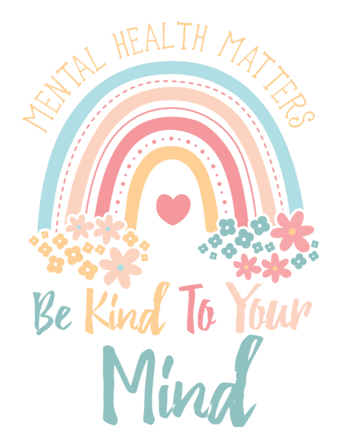 Mental Health Awareness Month Be Kind To Your Mind Positive Gift Women's Racerback Tank