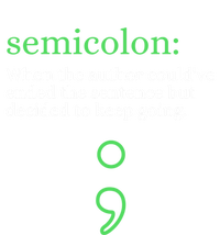 Mental Health Awareness Month Semicolon Definition Green Funny Gift Mesh Reversible Basketball Jersey Tank