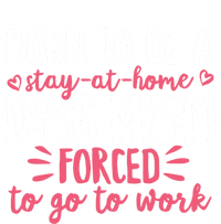 Born To Be A Stay At Home Dog Mom Mama Humor Pink Gift Women's Long Sleeve Flannel Pajama Set 