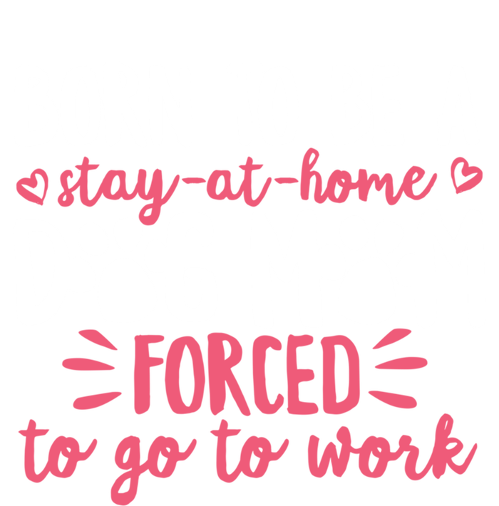 Born To Be A Stay At Home Dog Mom Mama Humor Pink Gift Women's Long Sleeve Flannel Pajama Set 