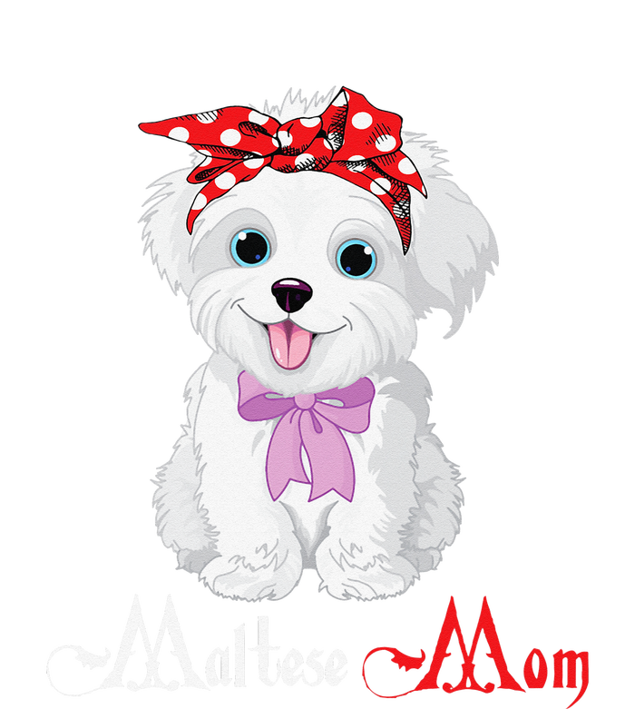 Dog Mama Puppy Mom Maltese T-Shirt