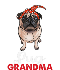 Best Pug Mom Ever With Bandana Pug Dog Pug Grandma Large Microfiber Waffle Golf Towel