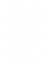 Dasher Dancer Prancer Vixen Moscato Vodka Tequila Blitzen Gift Ladies Essential Flowy Tank