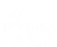 Pitbull Dad Funny Cute Dog Owner Adopt Rescue Fathers Day Gift Full-Length Apron With Pockets