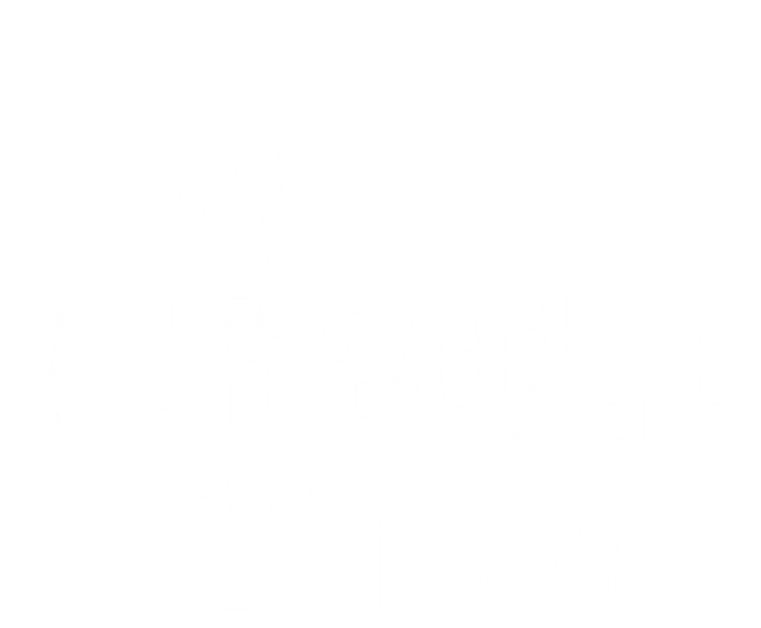 Pitbull Dad Funny Cute Dog Owner Adopt Rescue Fathers Day Gift Full-Length Apron With Pockets