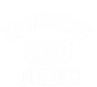 Elmhurst Queens Nyc Gym Style Distressed White Print Gift T-Shirt