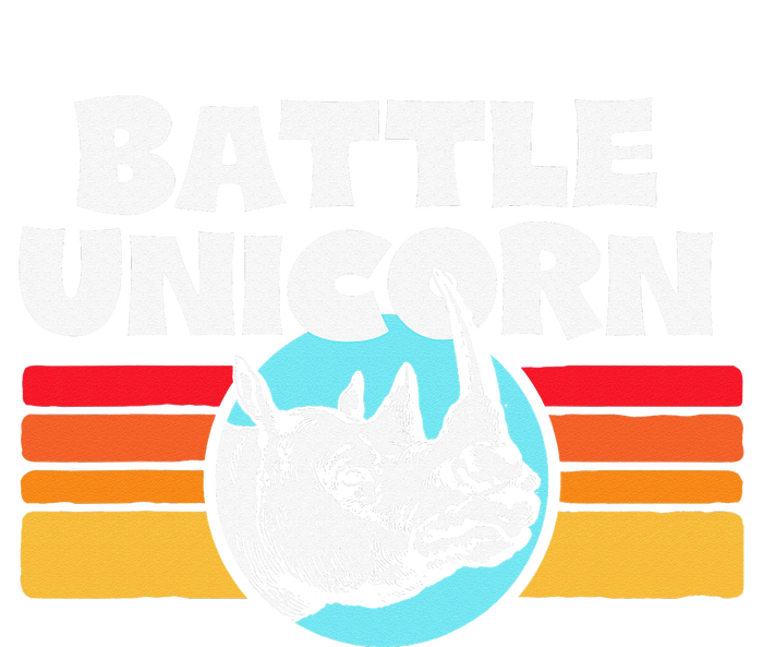 Battle Unicorn! Funny Retro 80s Rainbow Rhino Rhinoceros Women's Perfect Tri Rocker Tank