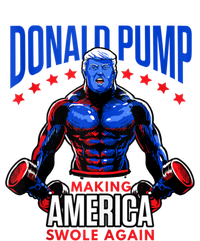 Donald Pump Swole America Trump Weight Lifting Gym Fitness Women's Flannel Pajama Set