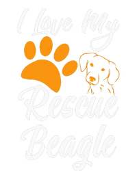 I Love My Rescue Beagle Funny Dog Lover Long Sleeve Pajama Set