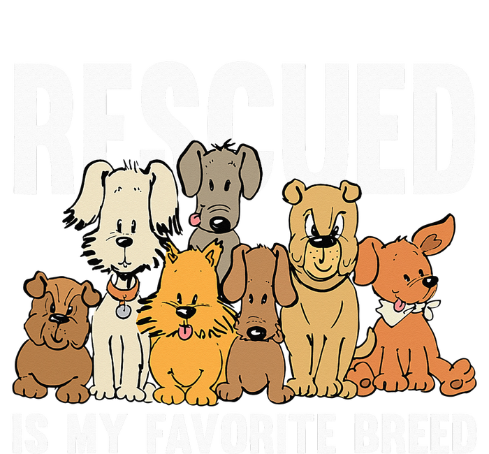 Rescued Is My Favorite Breed Puppy Lover Dog Rescue Tie-Dye T-Shirt